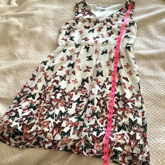 Vero Moda butterfly sleeveless v-neck mini dress M - Picture 7 of 10